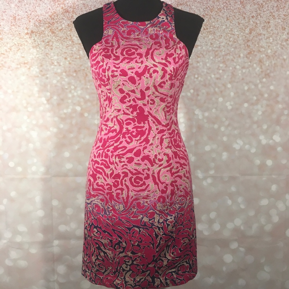 Plenty by Tracy Reese Multicolored Ombré Racerback Dress